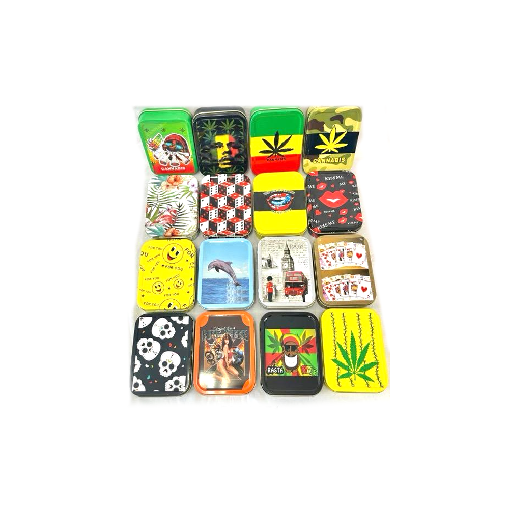 2oz Tobacco Tins Assorted Designs