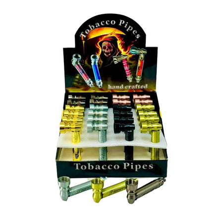 Metal Pipes with Screen Hand Crafted 24