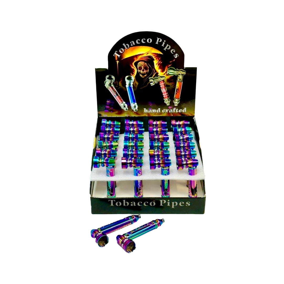 Rainbow Metal Pipes x 24 pack