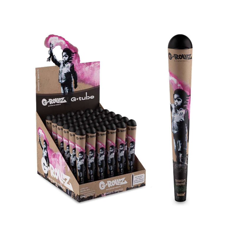 G-Tube | Banksy's Graffiti - Torch Boy Cone Holders Display 36pcs in Display