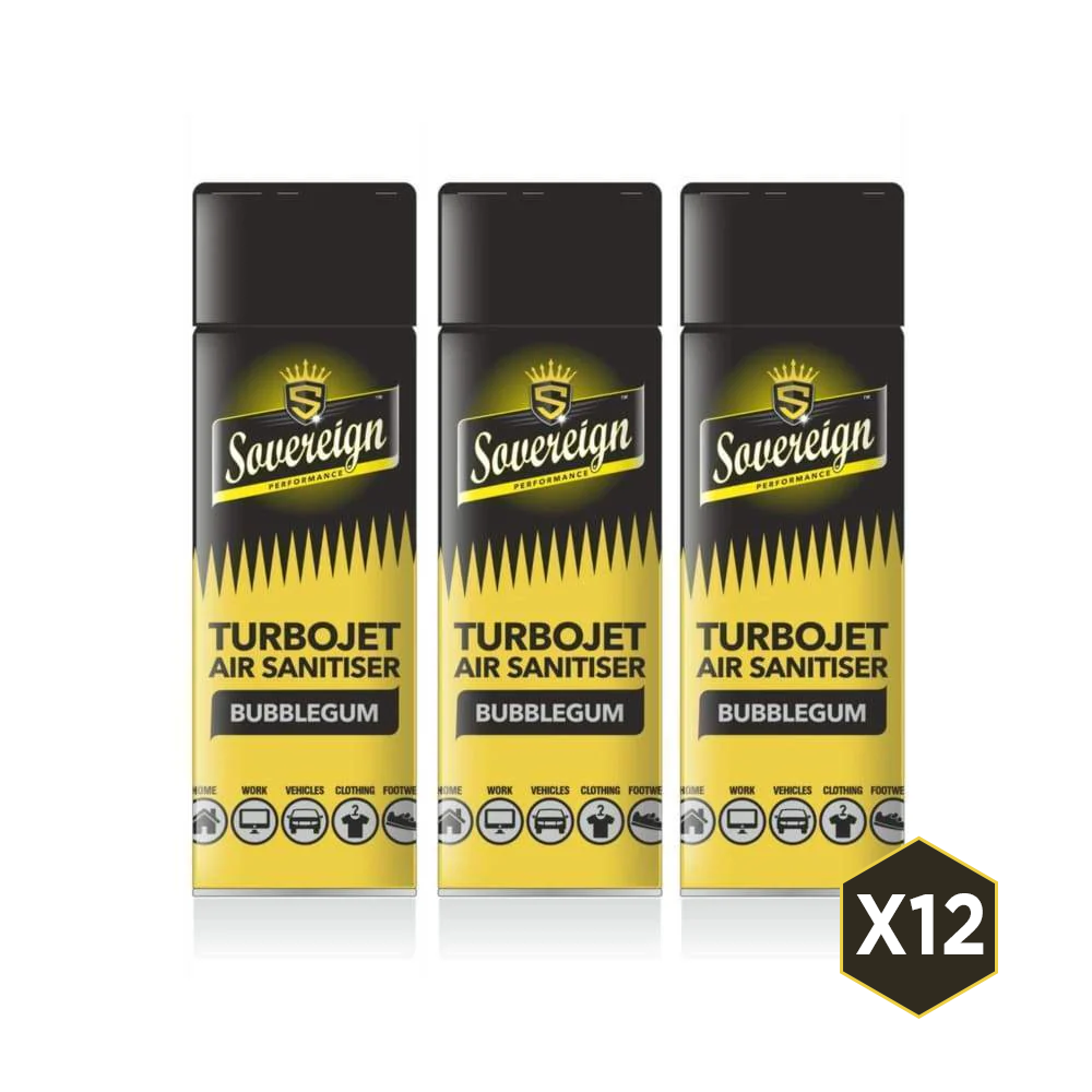 Turbo Jet Sovereign Spray Bubblegum Pack of 12