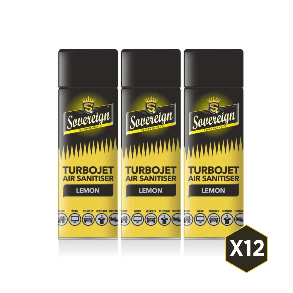 Turbo Jet Sovereign Spray Lemon Sherbert Pack of 12