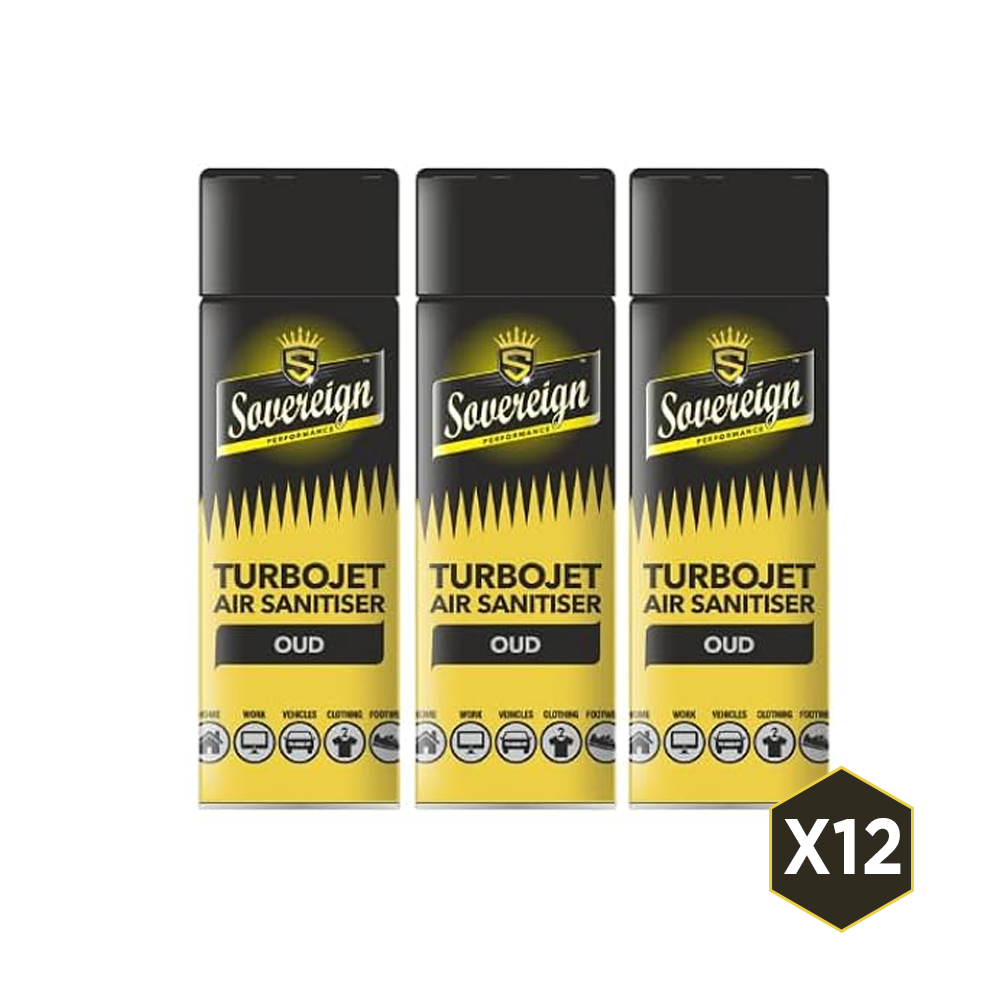 Turbo Jet Sovereign Spray Oud Oudh Pack of 12