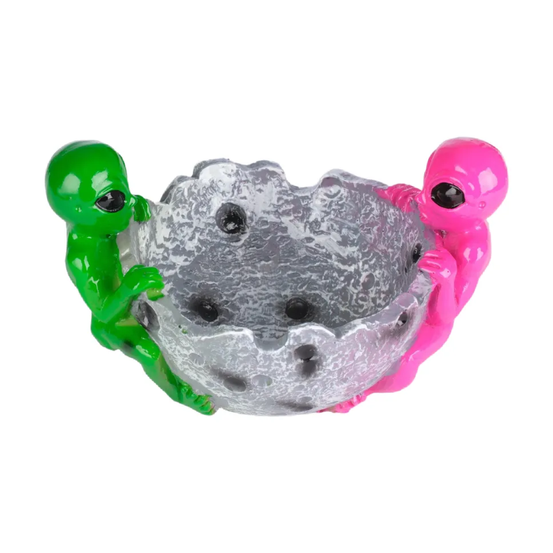 Resin Ashtray boxed - Twin Alien Design
