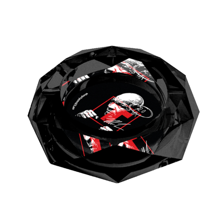 Exclusive TYSON 2.0 Glass Ashtray Diamond Cut, Black Boxing Mike x 1