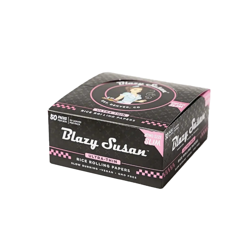 Blazy Susan Ultra Thin Rice Rolling Papers | Full Box
