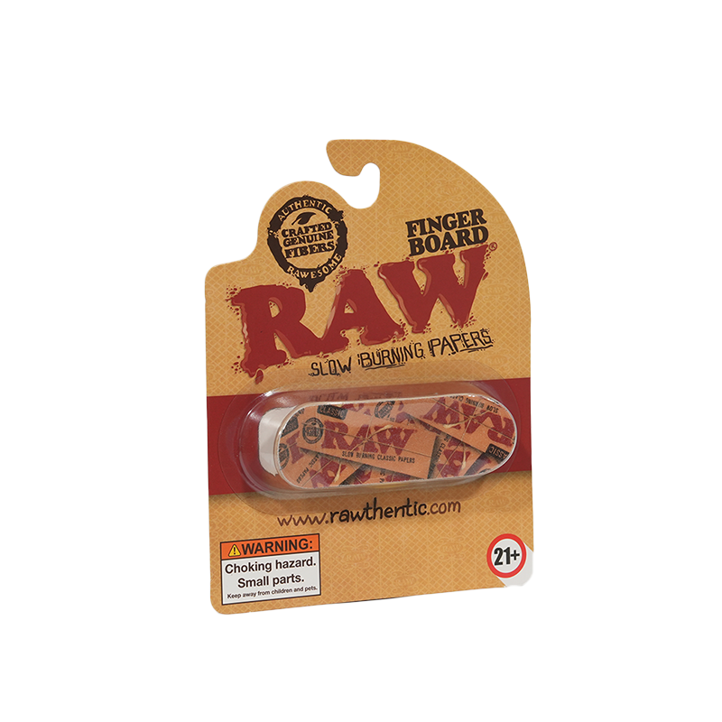 RAW Finger Board Mini Skateboard x 1