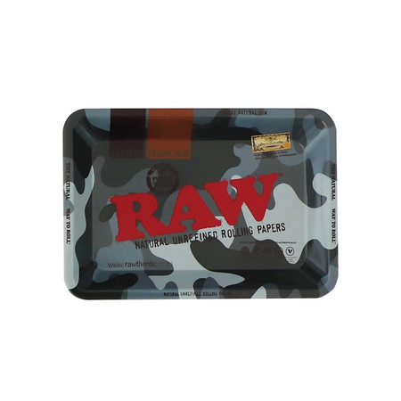 RAW Metal Rolling Tray Urban Camouflage Mini  18 x 12.5 cm