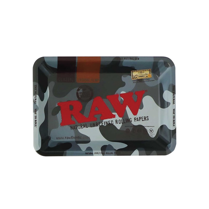 RAW Metal Rolling Tray Urban Camouflage Mini  18 x 12.5 cm