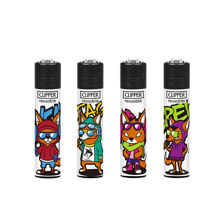 Clipper Classic Large Lighter URBAN TAILS X 48 lighters CL3A2049UKH