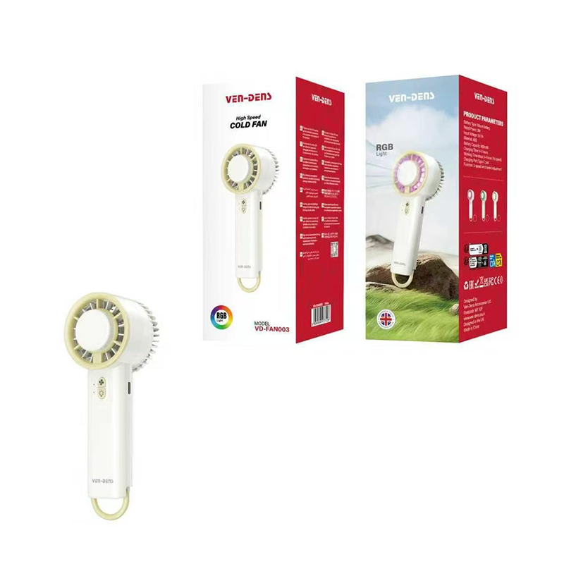 Ven-Dens 800mAh Portable Handheld Mini Fan, USB Rechargeable Portable Personal Fan VD-FAN003