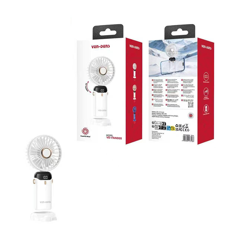 Ven-Dens 600mAh Long Battery Life, Portable High-Speed Cooling Fun VD-FAN005