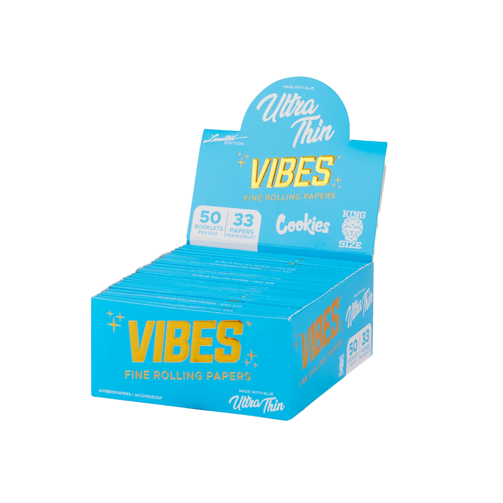 VIBES-X-Cookies-King-Size-Slim-Blue-Rolling-Paper-Booklets