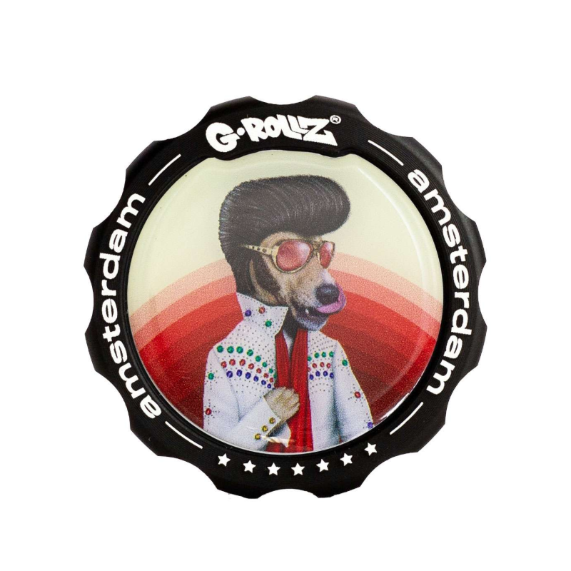 G-Rollz | Pets Rock 'Vegas' 3part Grinder - 53mm - 6pc In Display