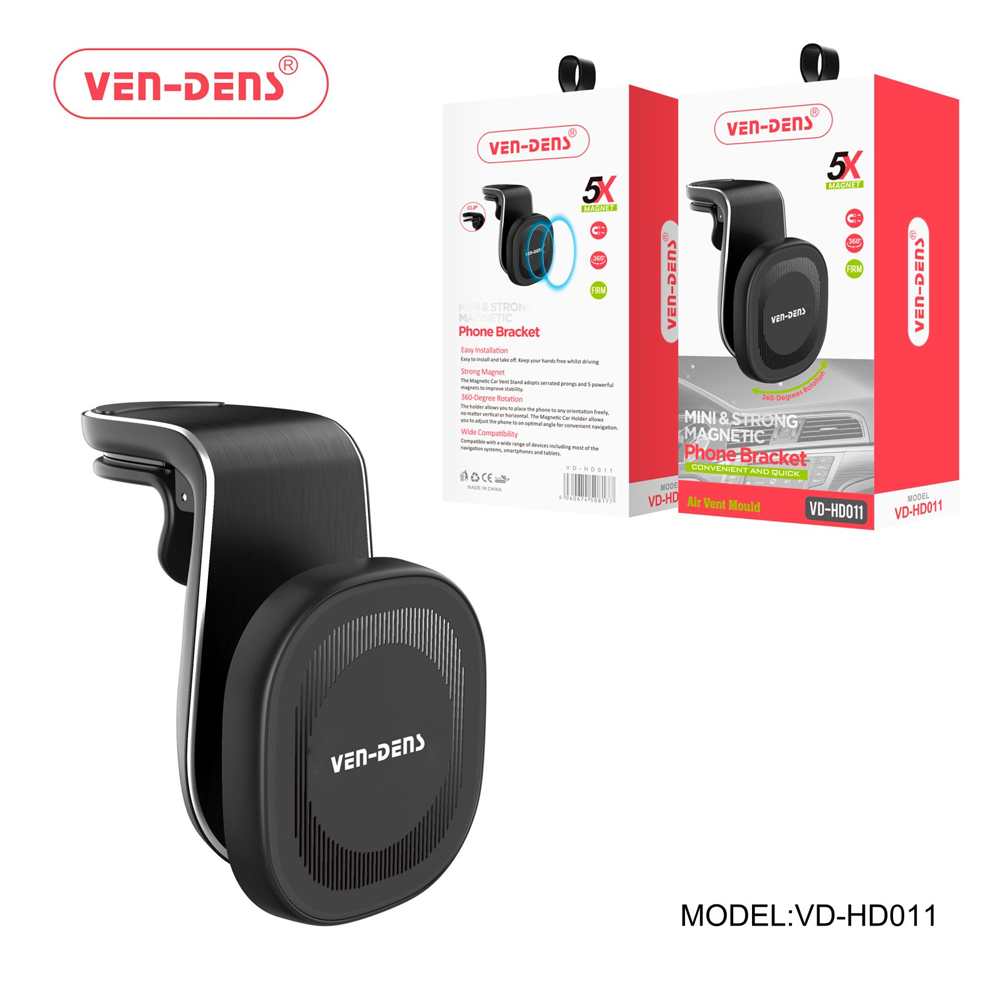 Ven Dens Magnetic Car Phone Holder Clip Type (HD011) x 1