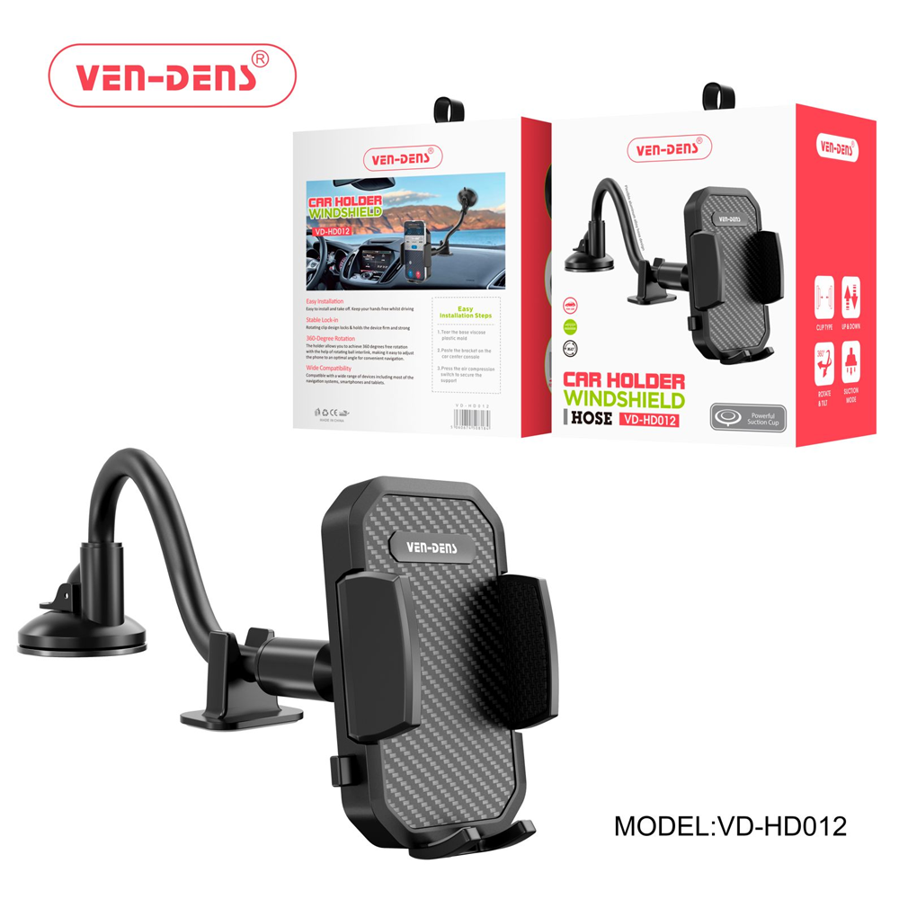 Ven Dens Phone Holder Car Windshield Long Hose (HD012) x 1