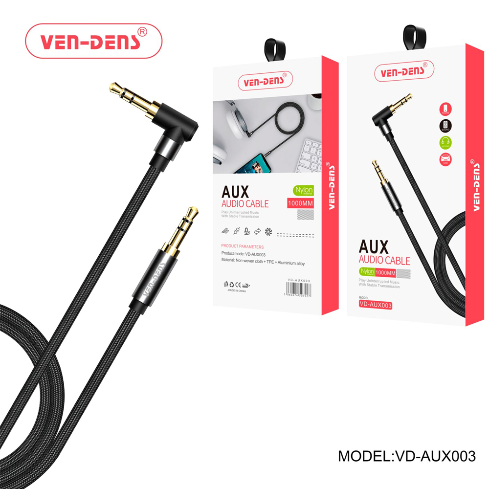 Ven Dens Aux Audio Cable 1000mm (AUX003)