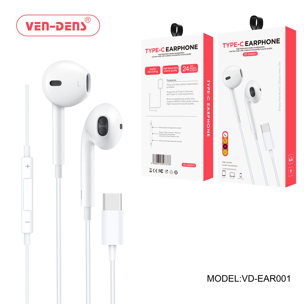 Ven Dens Type C Earphones Handsfree-(EAR001) x 1
