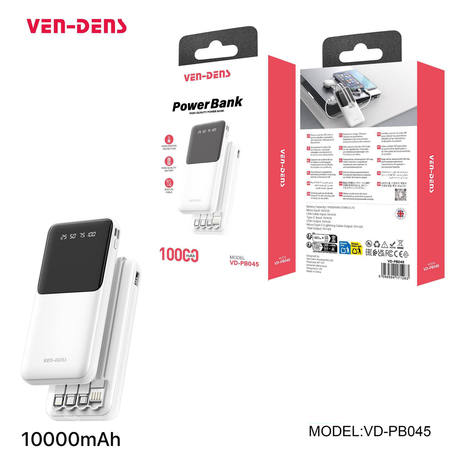 Ven-Dens High Quality Power Bank 10000mah (PB045) x 1