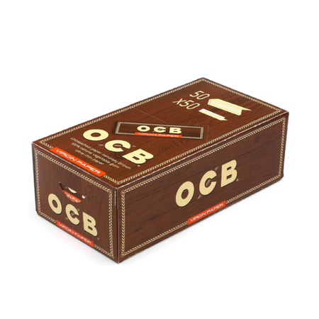 OCB Regular 70mm Virgin Rolling Papers – 48 Books × 50 Leaves