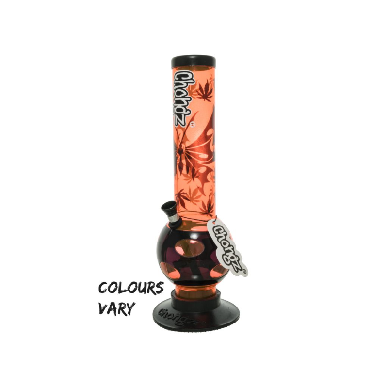 Chongz Acrylic 30cm “Red Admiral” Waterpipe Bong