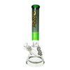 Chongz Glass 42cm “Big Fat Base” Ice Bong Green Accents WP-GCH514B