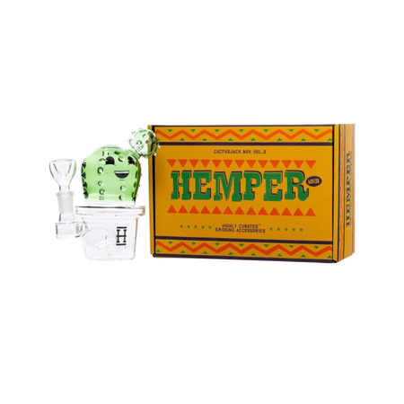 Hemper Happy Cactus Bong Glass Bong 6" WP0421