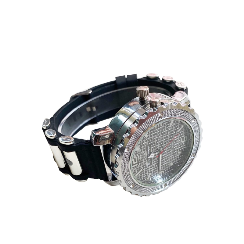 SINGLE Grinder Watch, Large Dial with Diamonds 2 inch X 1