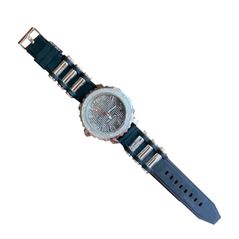 SINGLE Grinder Watch, Large Dial with Diamonds 2 inch X 1