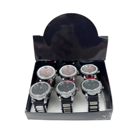 SINGLE Grinder Watch, Large Dial with Diamonds 2 inch X 1