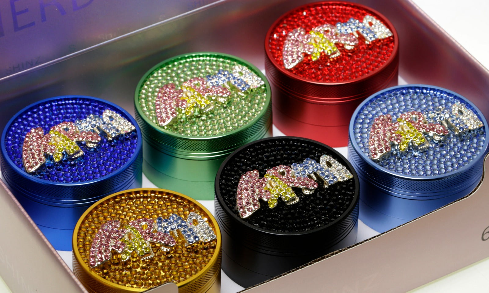 D&K Herb Metal Crystal Grinder Karama 63mm 6 Pack