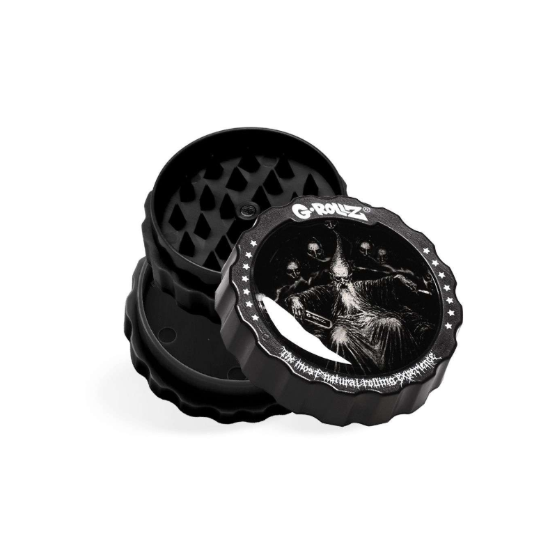 G-Rollz | 3-Part Grinder 53mm 'Wizard' (18pcs/display)