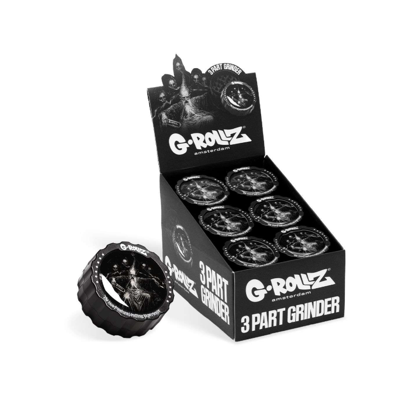 G-Rollz | 3-Part Grinder 53mm 'Wizard' (18pcs/display)