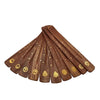 Natural Wood Incense Ashcatcher – Spiritual Brass Inlay – 25cm Pack of 12