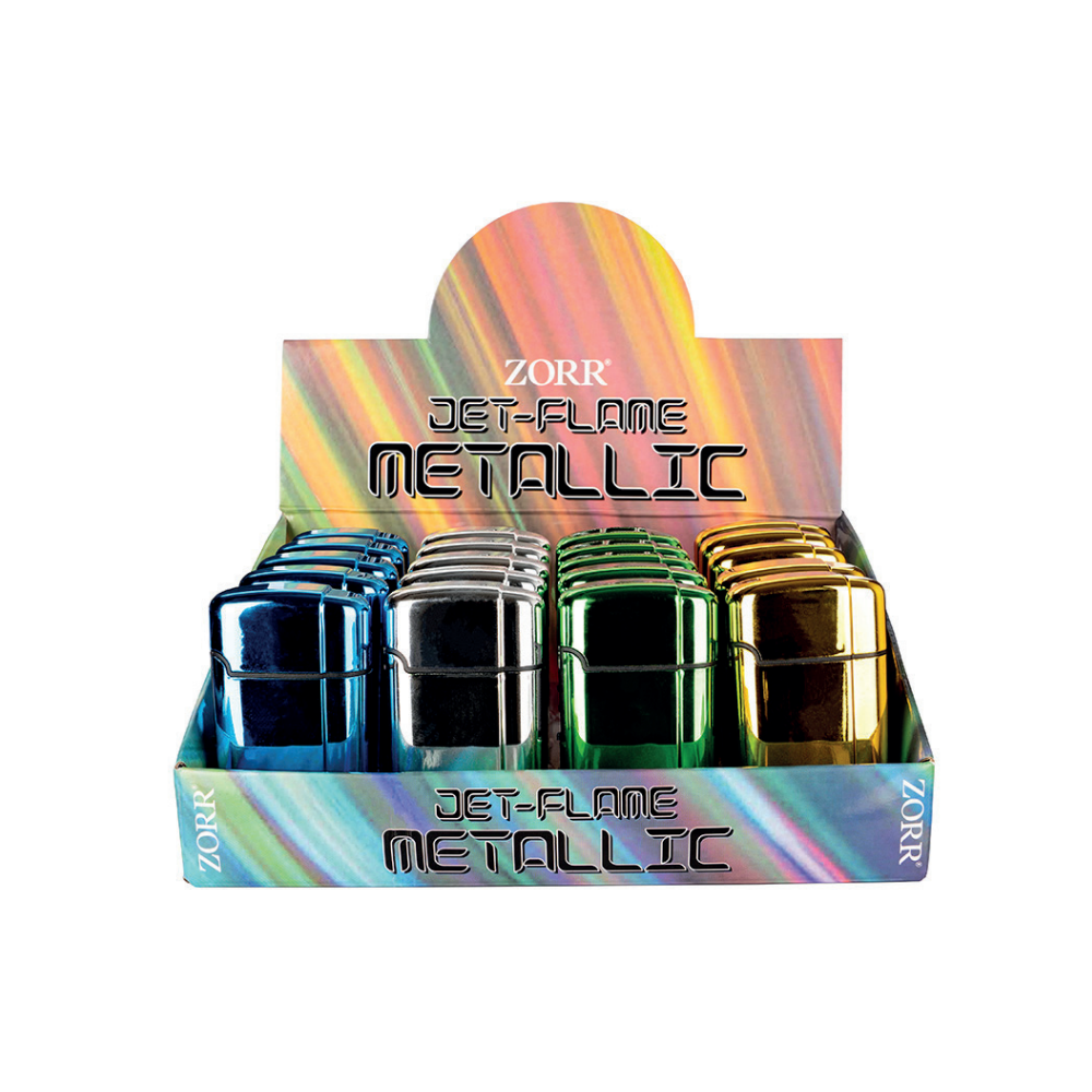ZORR Metallic Jet Flame x 20 Lighters