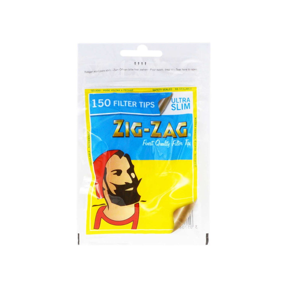 Zig Zag Ultra Slim Filter Tips Bag 150 x 10 bags