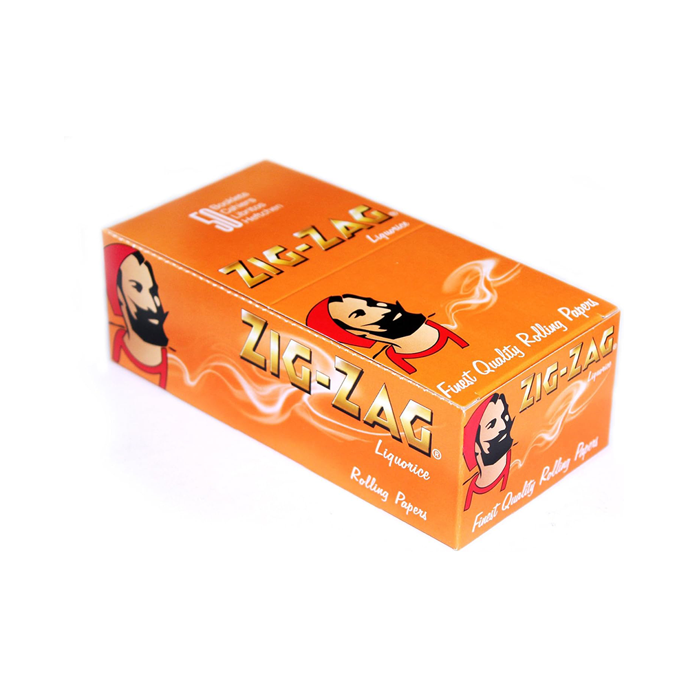 Zig Zag Regular Liquorice Rolling Papers 50 Packs