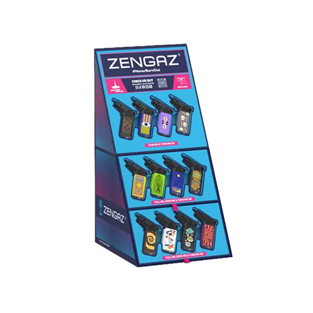 Zengaz-Seven-Jet-ZL-19-Lighter-Blue-Flame-in-Stand-Assorted-Design