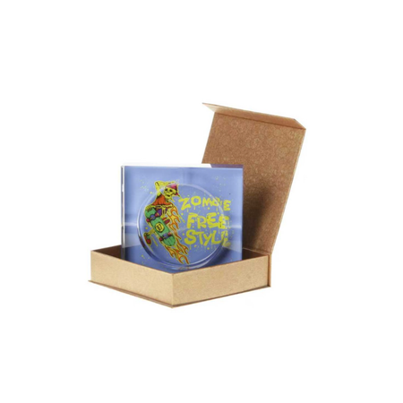 Zombie Freestyle skateboard-style Glass Square Ashtray in Display Box