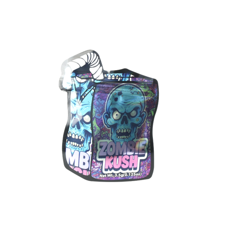 3.5g Zombie Kush Mylar Bags x 100 bags (1 pack) SS-1011