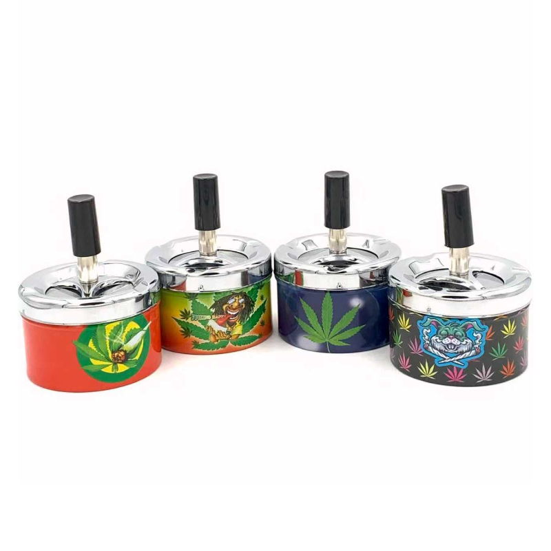 Smokeless Push Down Spinning Ashtray FE-0608 x 1