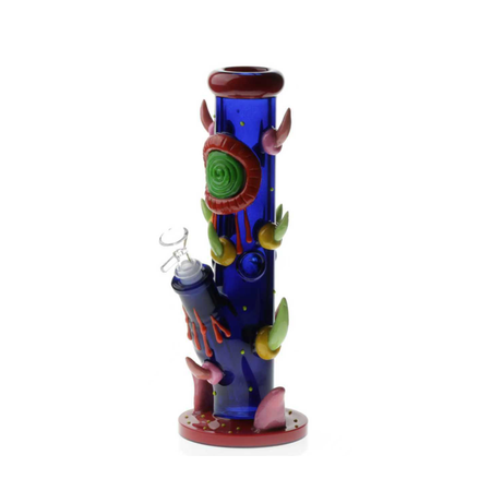 Glow in the Dark Glass Bong Cartoon Monster – 33cm