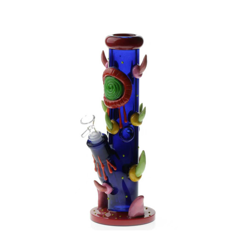 Glow in the Dark Glass Bong Cartoon Monster – 33cm
