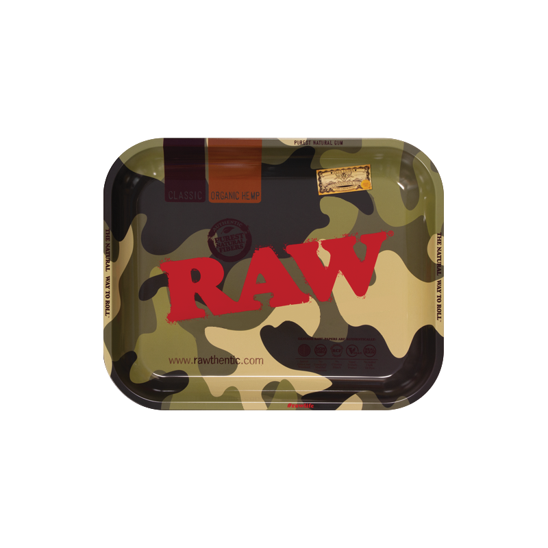 RAW Metal Rolling Tray Camouflage Large 34 x 27.5 cm