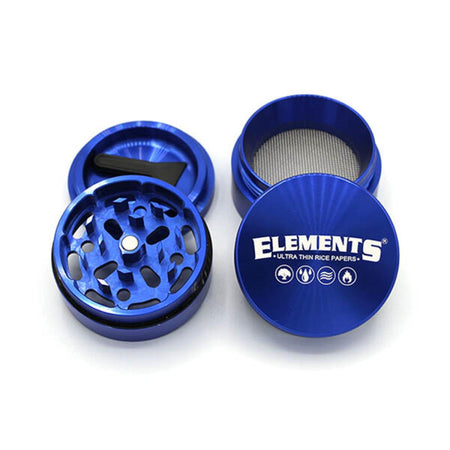 Elements Grinder Blue Aluminium 4 Parts Small x 1