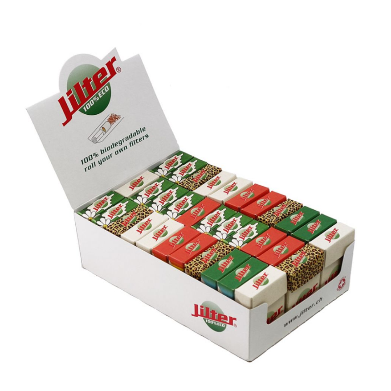 ECO-Jilter® Display Box | 33 boxes of 42 eco-filters each + filter tips