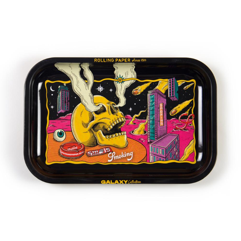 SMOKING INFERNO GALAXY COLLECTION LARGE METAL ROLLING TRAY