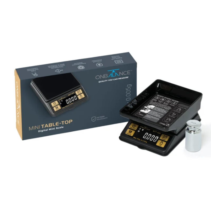 MTT-100 On Balance Mini Table Top Milligram Scale 100g x 0.005g