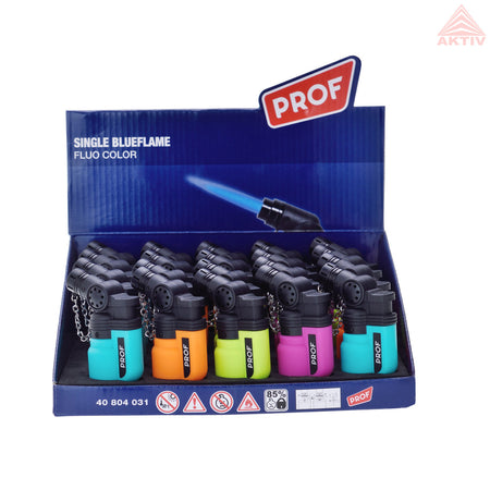 Prof Jerrican Jet Blue Flame Windproof Lighter x 20