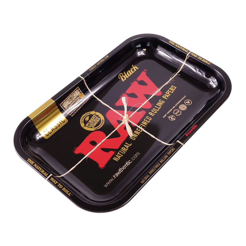 RAW Black Metal Rolling Tray Small x 1